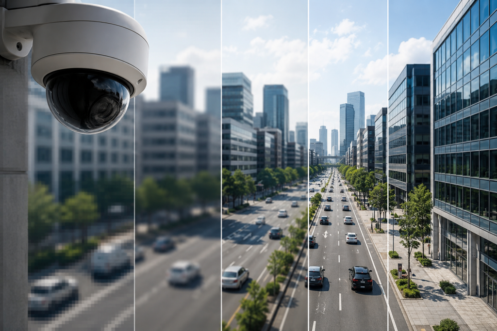 مقایسه رزولوشن 4K در دوربین مداربسته